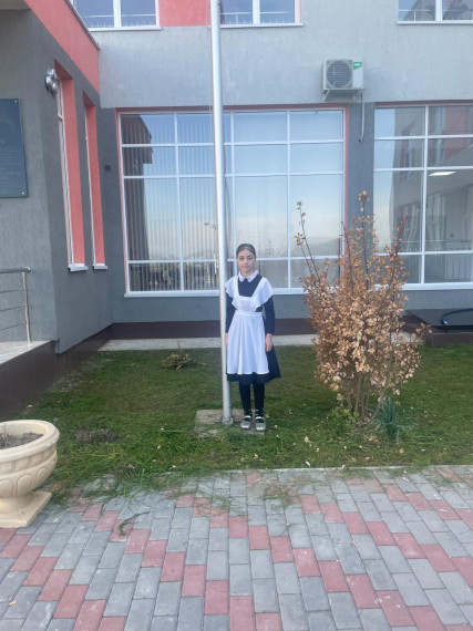 Поднятие флага.